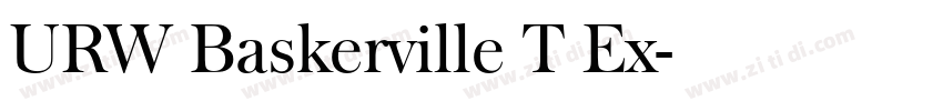 URW Baskerville T Ex字体转换